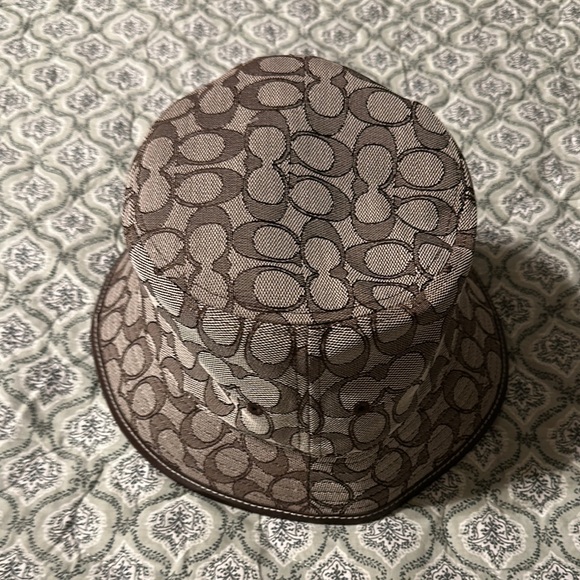 Coach Brown Monogram Bucket Hat. One Size. Brand new with tags